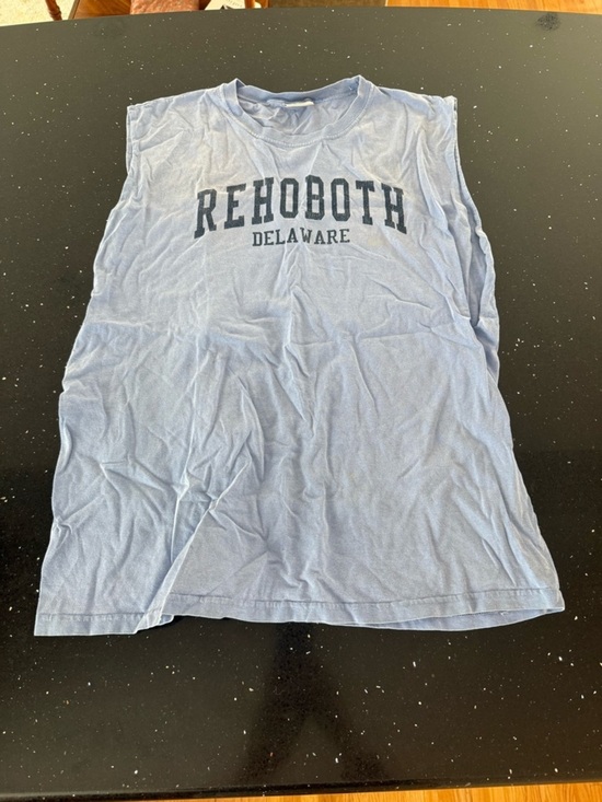 Comfort Colors Other - Rehoboth Delaware Beach Light Blue Sleeveless Tee